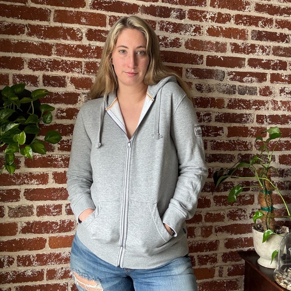 Stig Lindberg Gray Long Sleeve Relaxed Hoodie